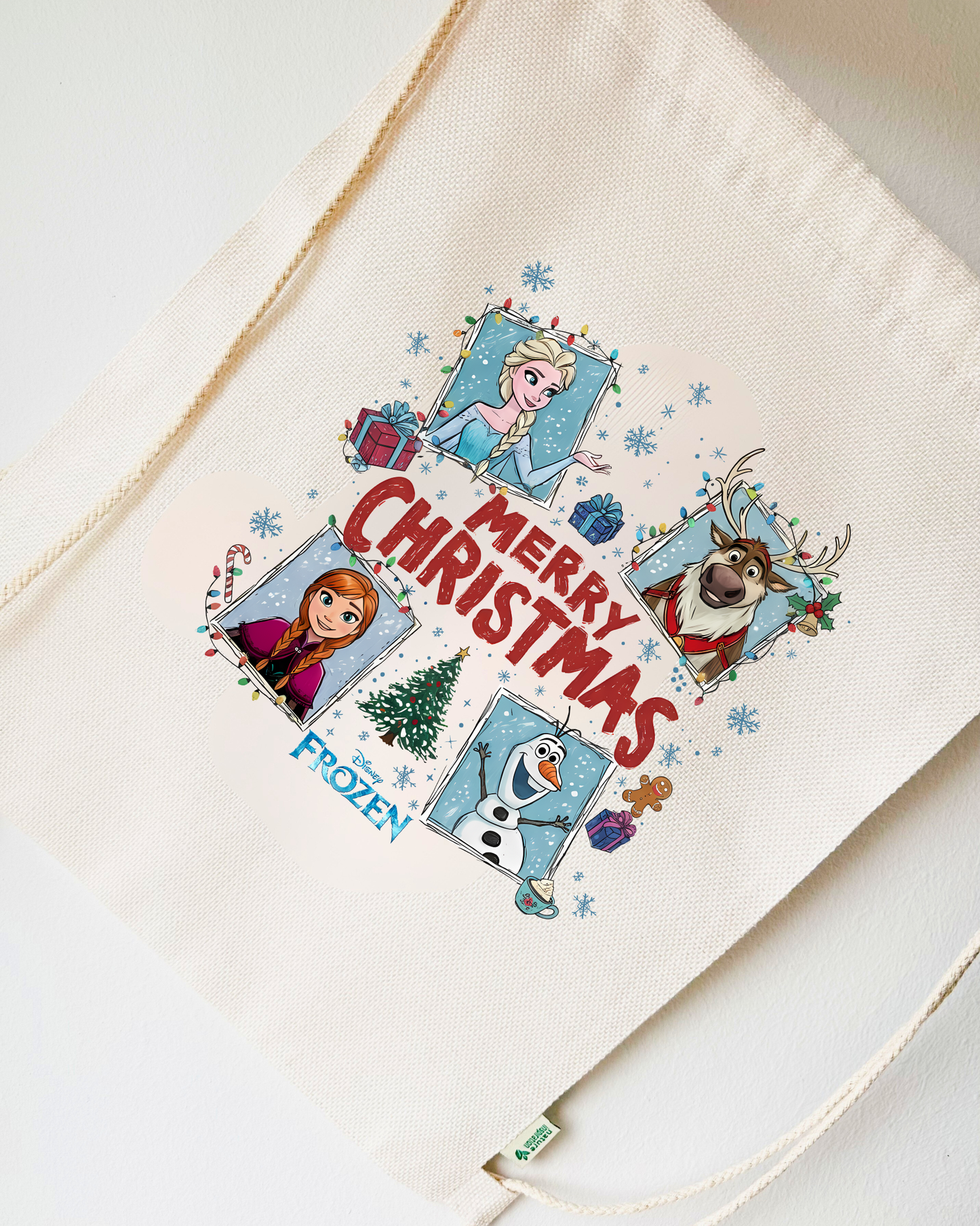 Tote Bag o Mochila Navideña Frozen