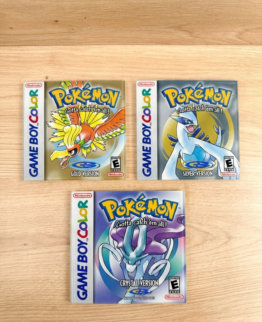 Posavasos de Cristal Pokémon Game Boy Color