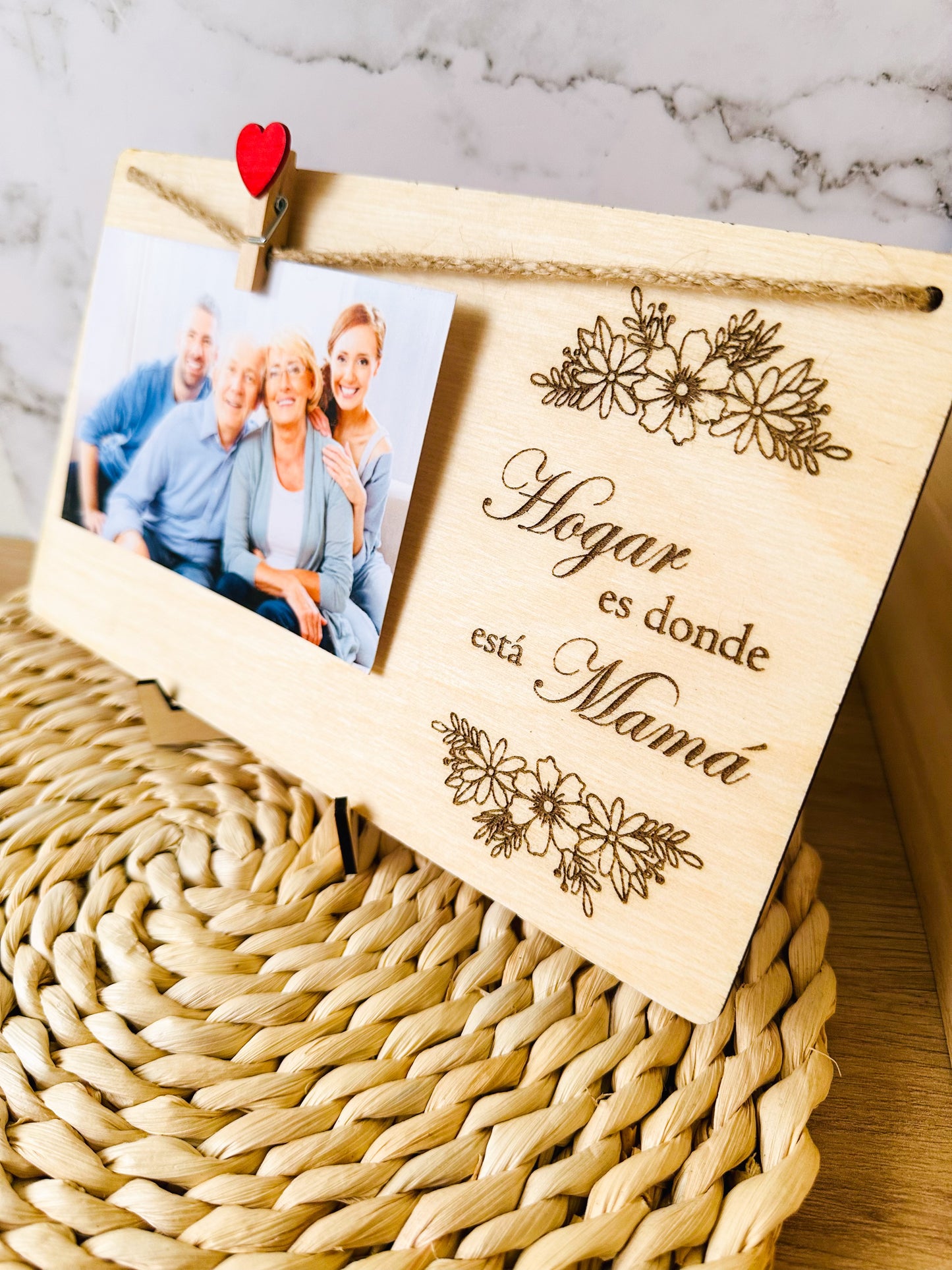 Portafotos "Hogar es donde está Mamá"