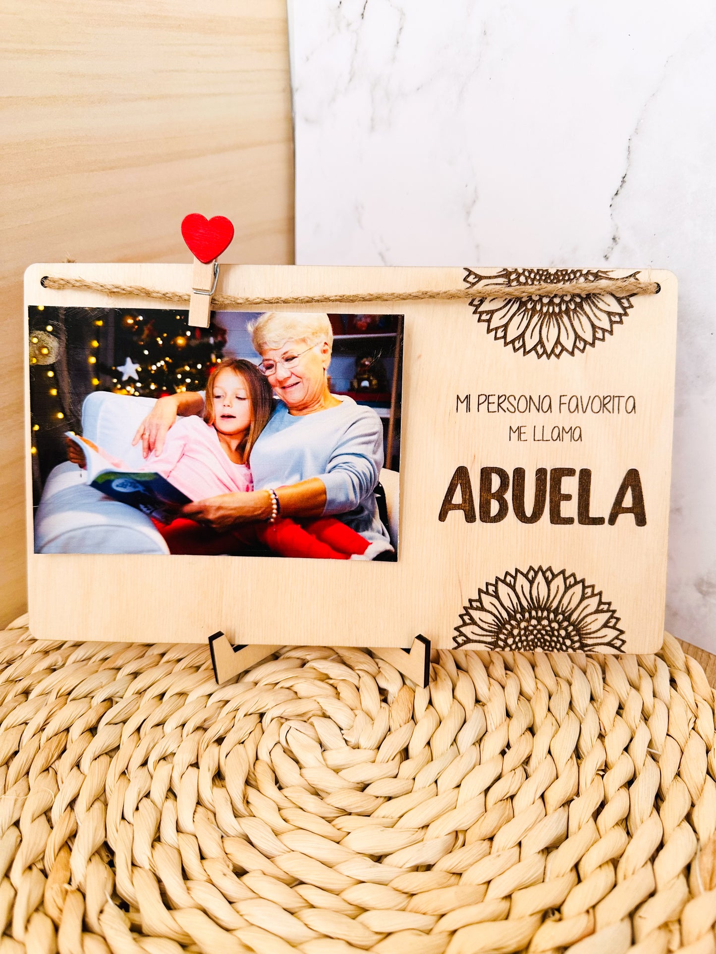 Portafotos "Mi Persona Favorita me llama Abuela"