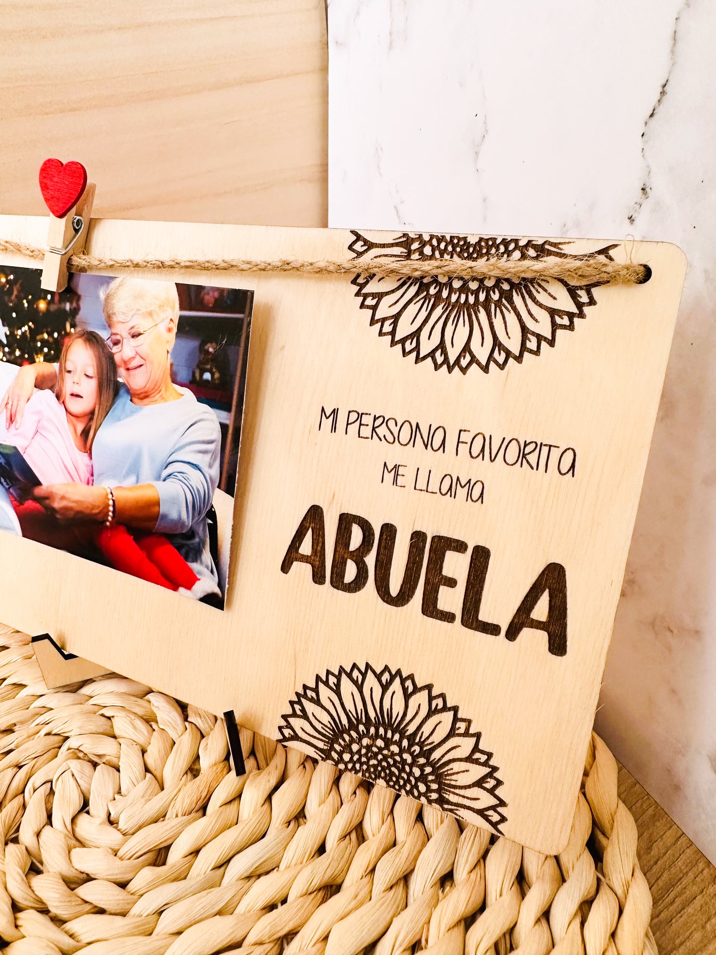Portafotos "Mi Persona Favorita me llama Abuela"