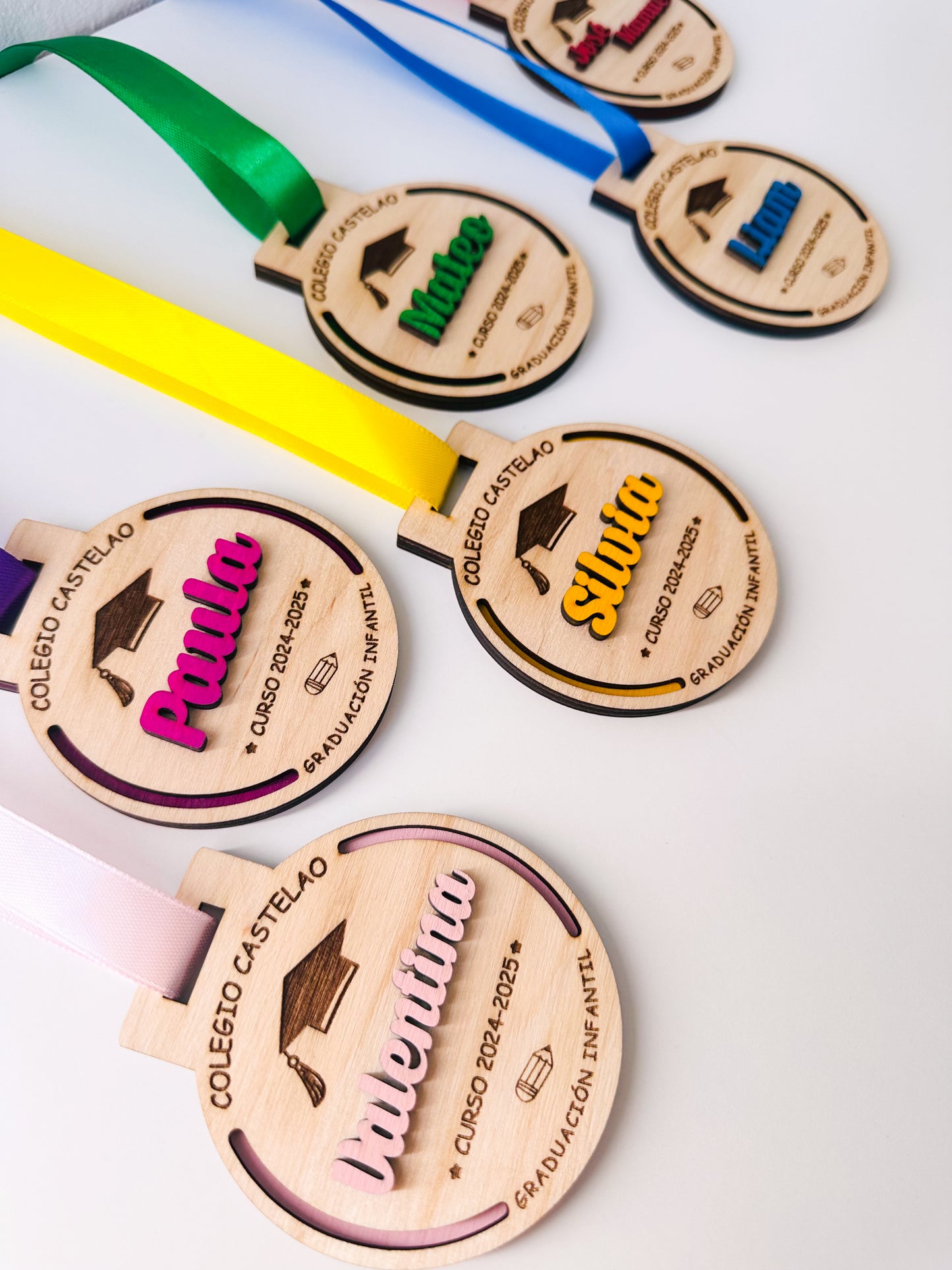Medallas Graduación niños personalizada