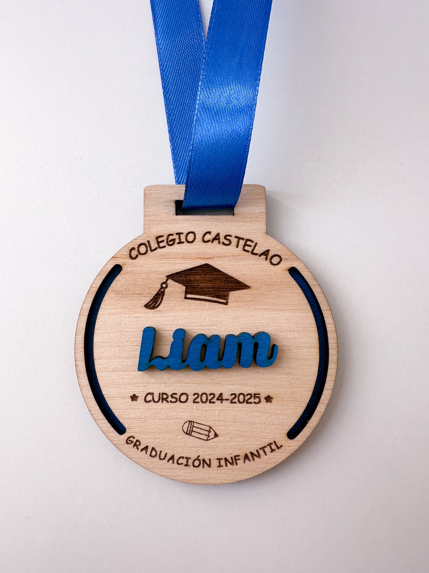 Medallas Graduación niños personalizada