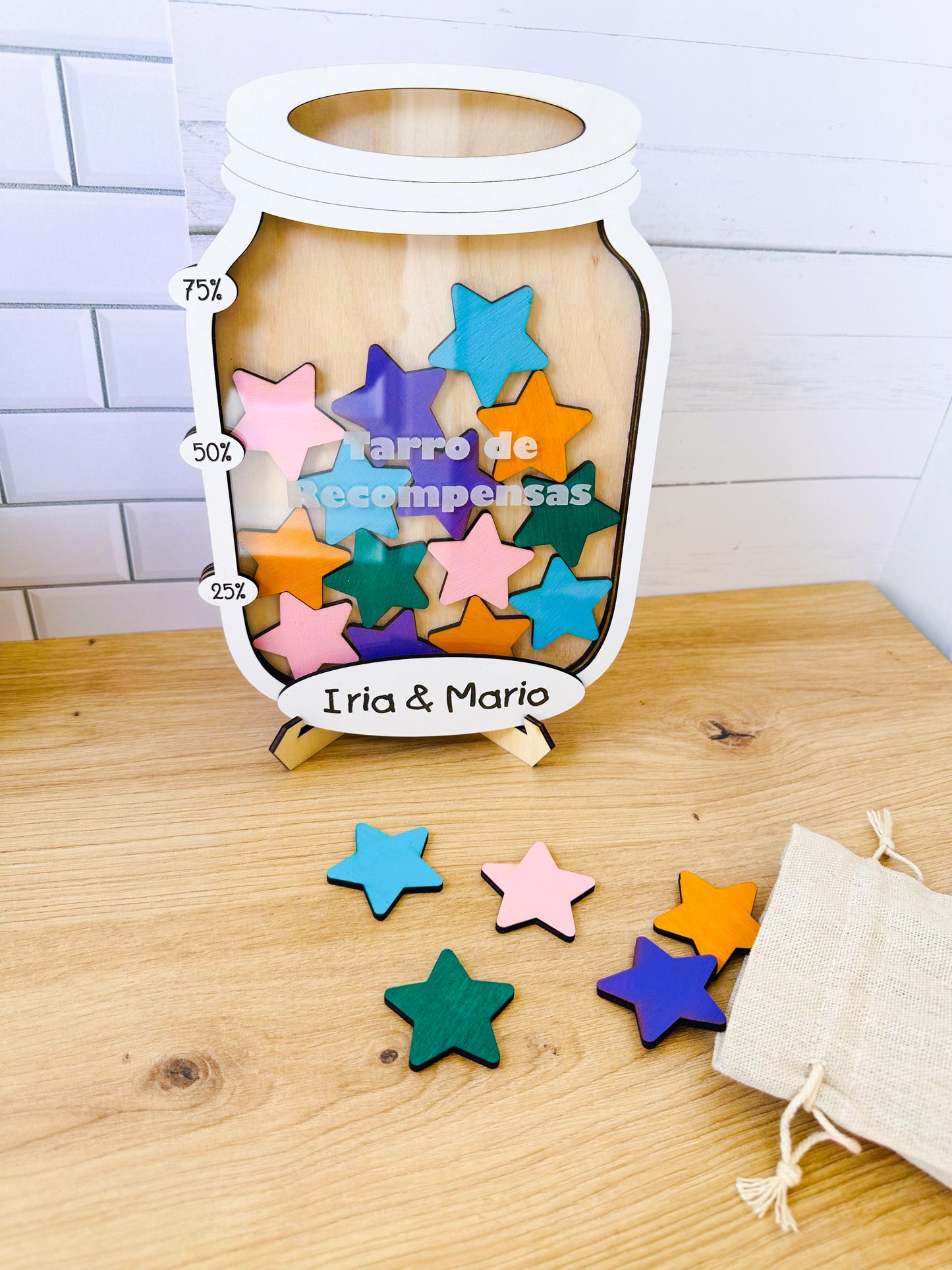 Tarro de Recompensas Personalizado - Con base o imán