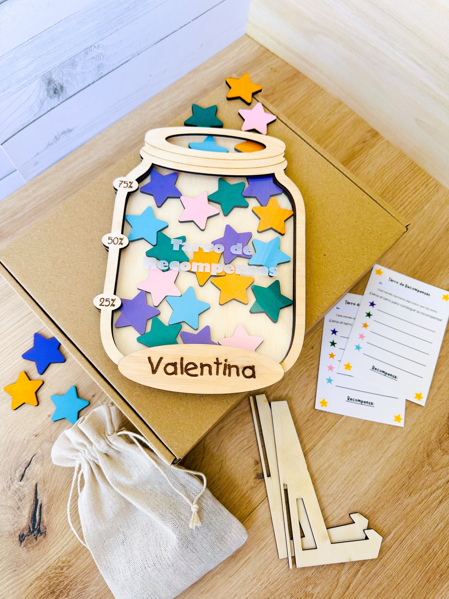 Tarro de Recompensas Personalizado - Con base o imán