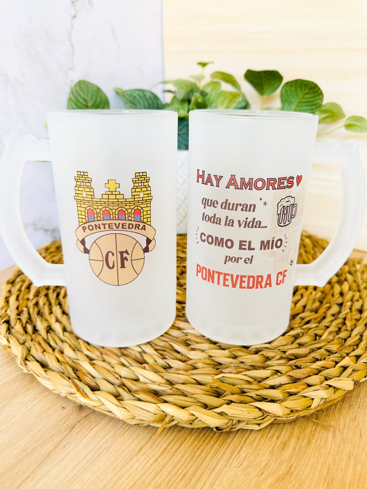 🍺Jarra+Escudo+Nombre+ Envío→ 19,95 €⚽
