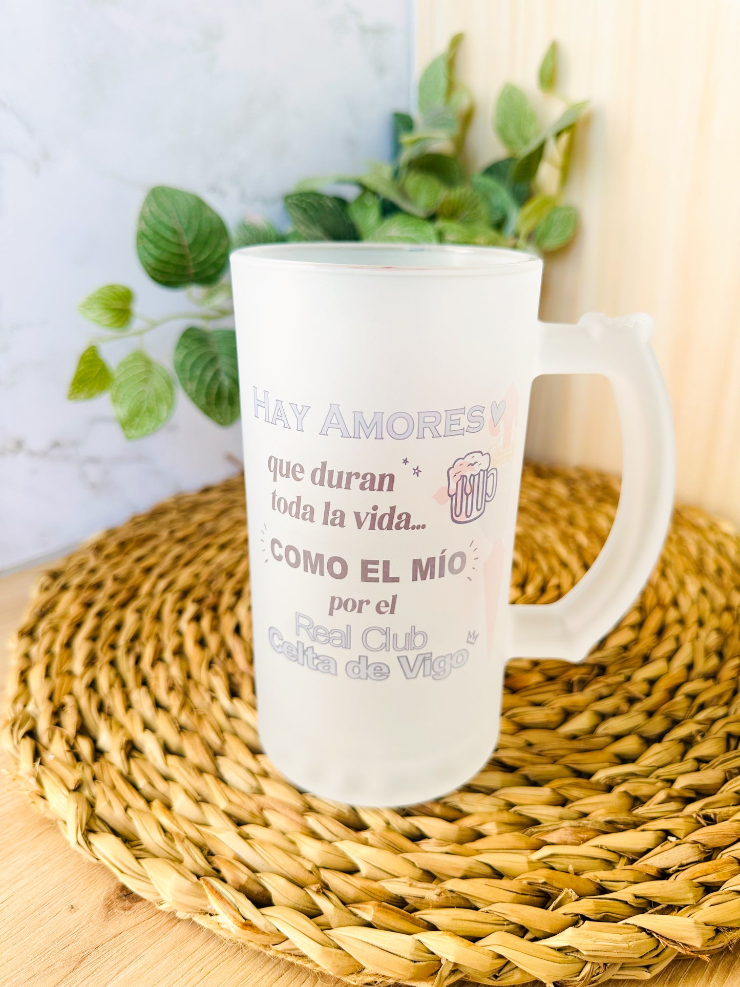 🍺Jarra+Escudo+Nombre+ Envío→ 19,95 €⚽