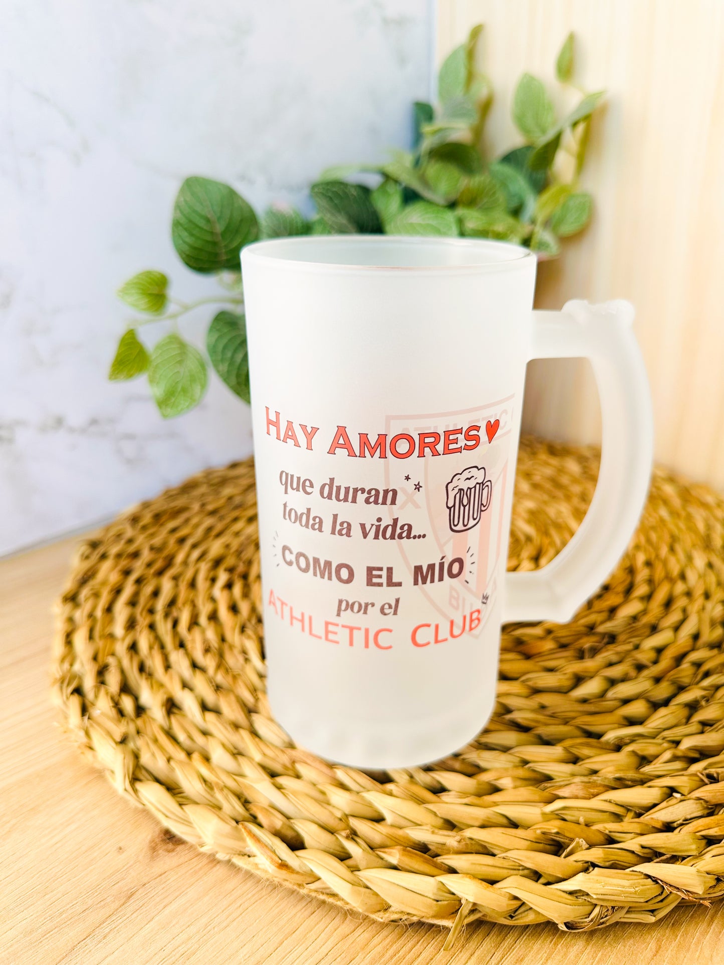 🍺Jarra+Escudo+Nombre+ Envío→ 19,95 €⚽