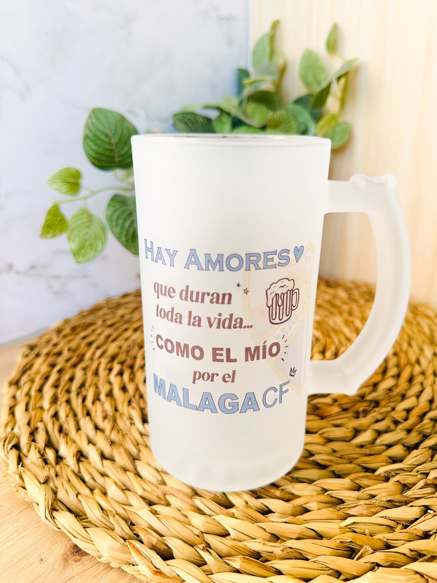 🍺Jarra+Escudo+Nombre+ Envío→ 19,95 €⚽