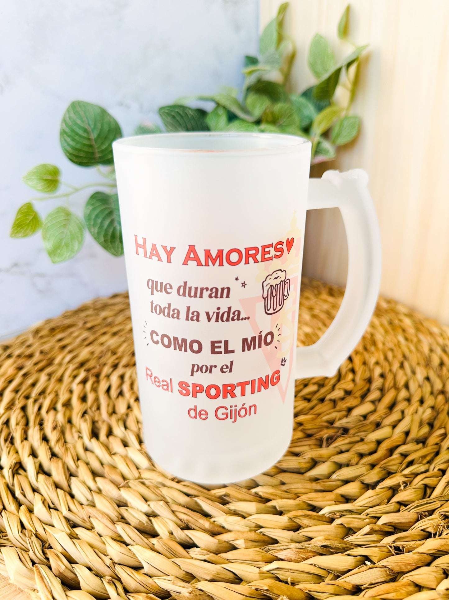 🍺Jarra+Escudo+Nombre+ Envío→ 19,95 €⚽