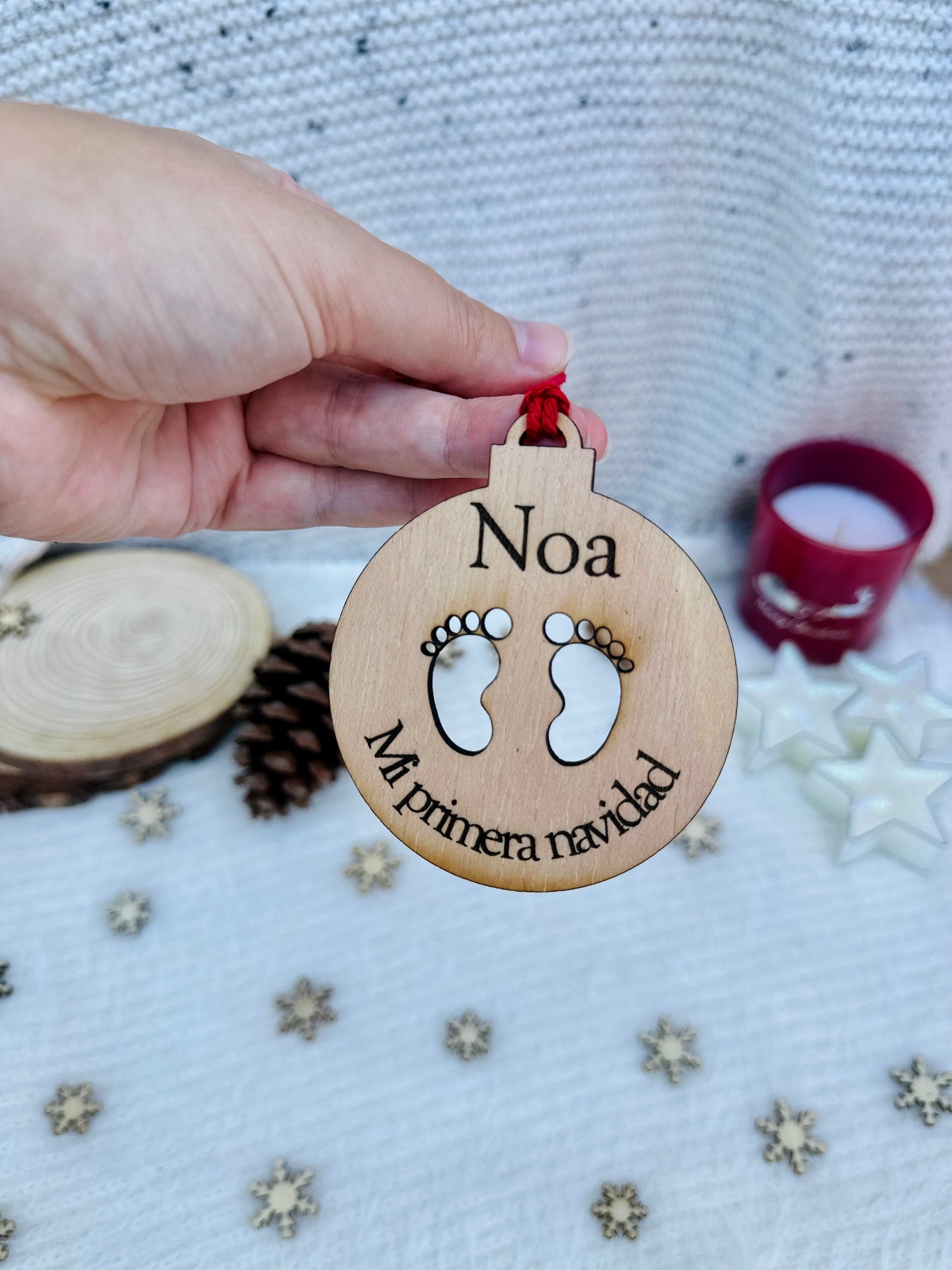 Adorno de Navidad "Mi Primera Navidad" Personalizado