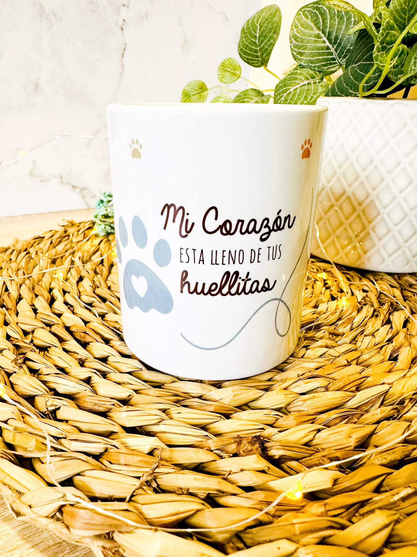 Taza "huellitas" mascotas