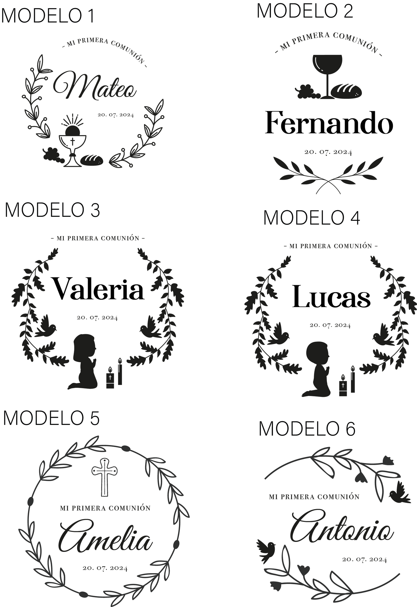 Llaveros de madera Comunión