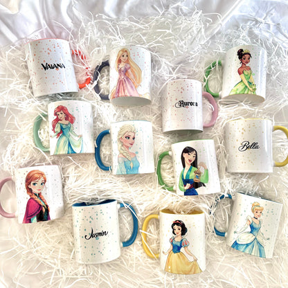 👑 Tazas Princesas Disney ❤️  ⚠️Liquidación Final 12,95€⚠️ Últimas 5 Tazas a la Venta