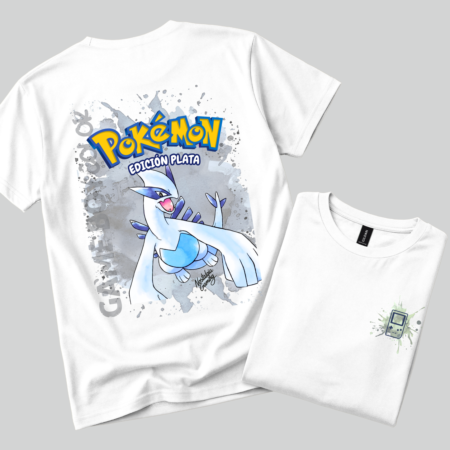 Camiseta Pokémon Plata