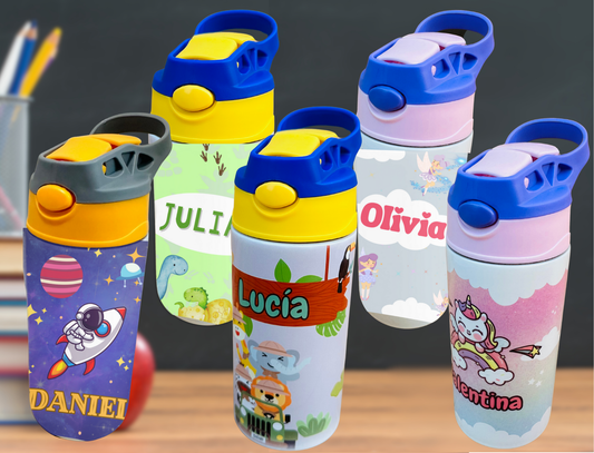 Botellas Infantiles Personalizadas de Acero Inoxidable