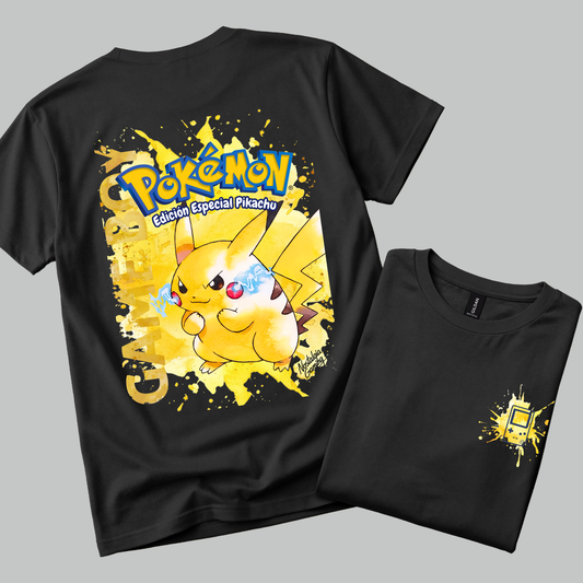 Camiseta Pokémon Amarillo