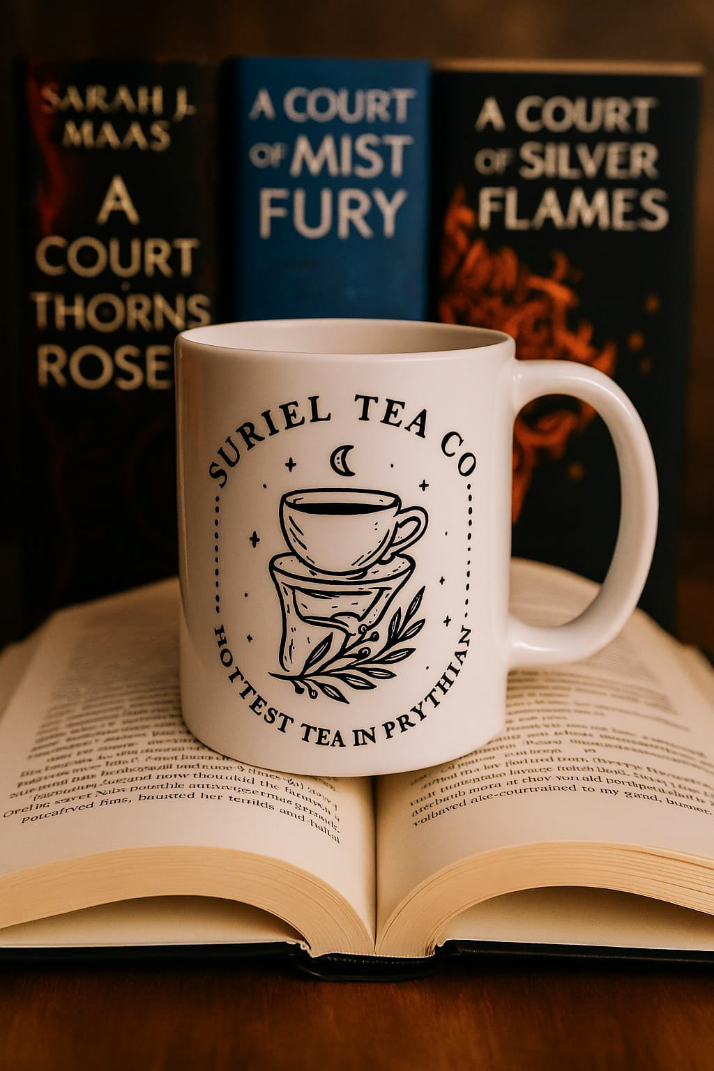 Taza “Suriel Tea Co.” – Hottest Tea in Prythian