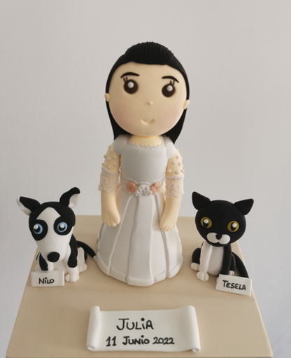 Figuras Personalizadas Comunión Niña