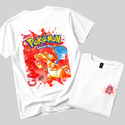Camiseta Pokémon Rojo