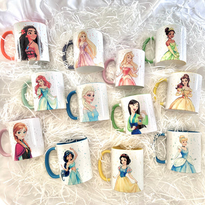 👑 Tazas Princesas Disney ❤️  ⚠️Liquidación Final 12,95€⚠️ Últimas 5 Tazas a la Venta