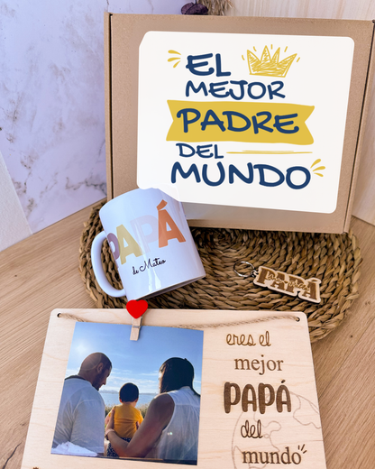 Pack "Mejor Padre del Mundo" Personalizado