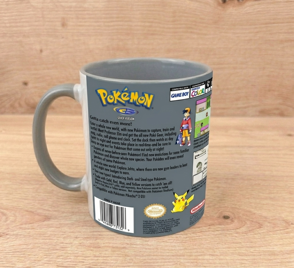 Caneca Pokémon Prata🩶