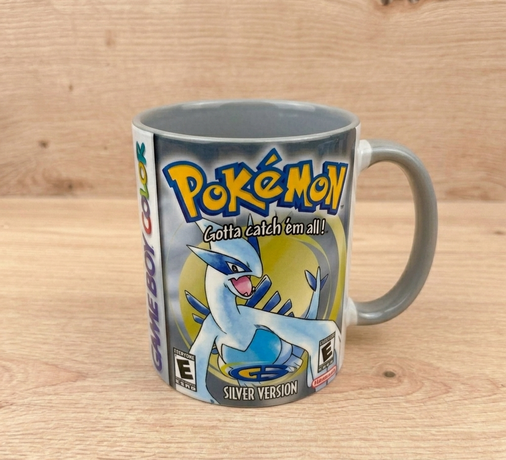 Caneca Pokémon Prata🩶