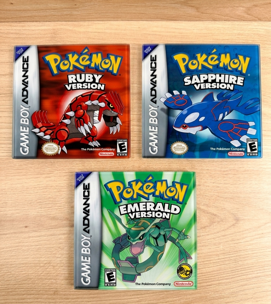 Bases para Copos de Vidro Pokémon Game Boy