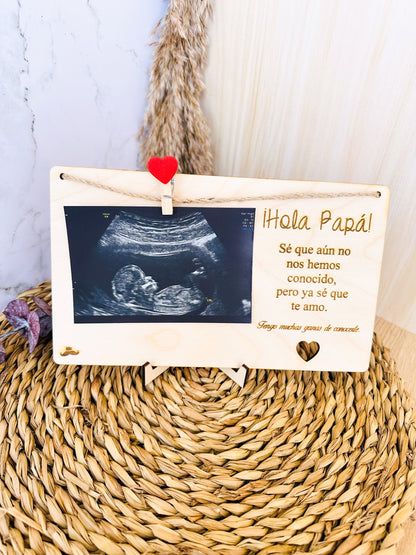 Portafotos Ecografía Papá