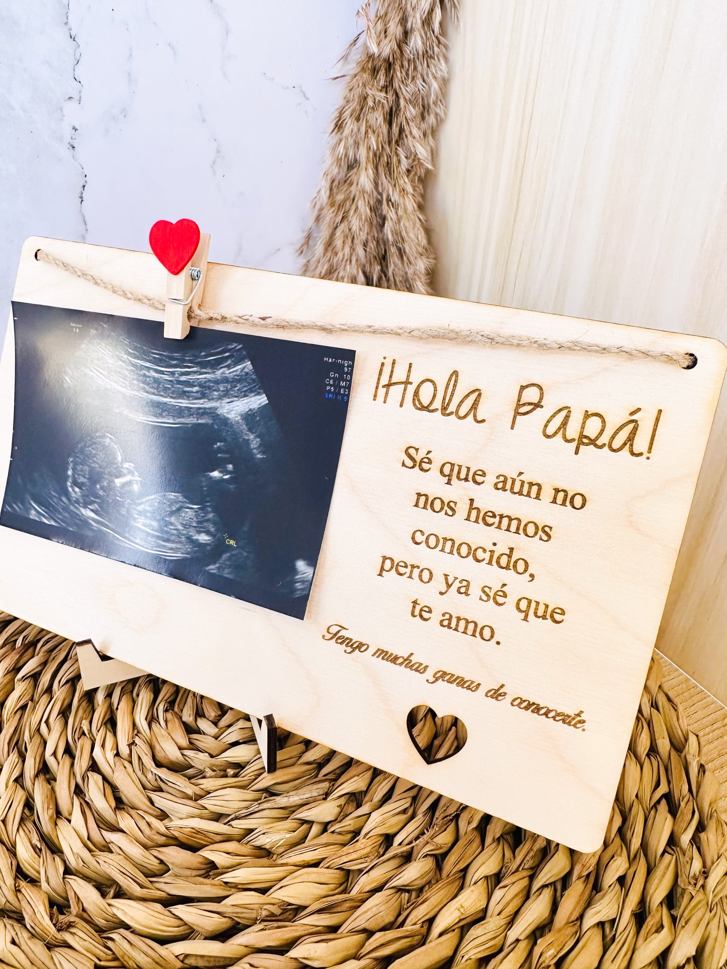 Portafotos Ecografía Papá