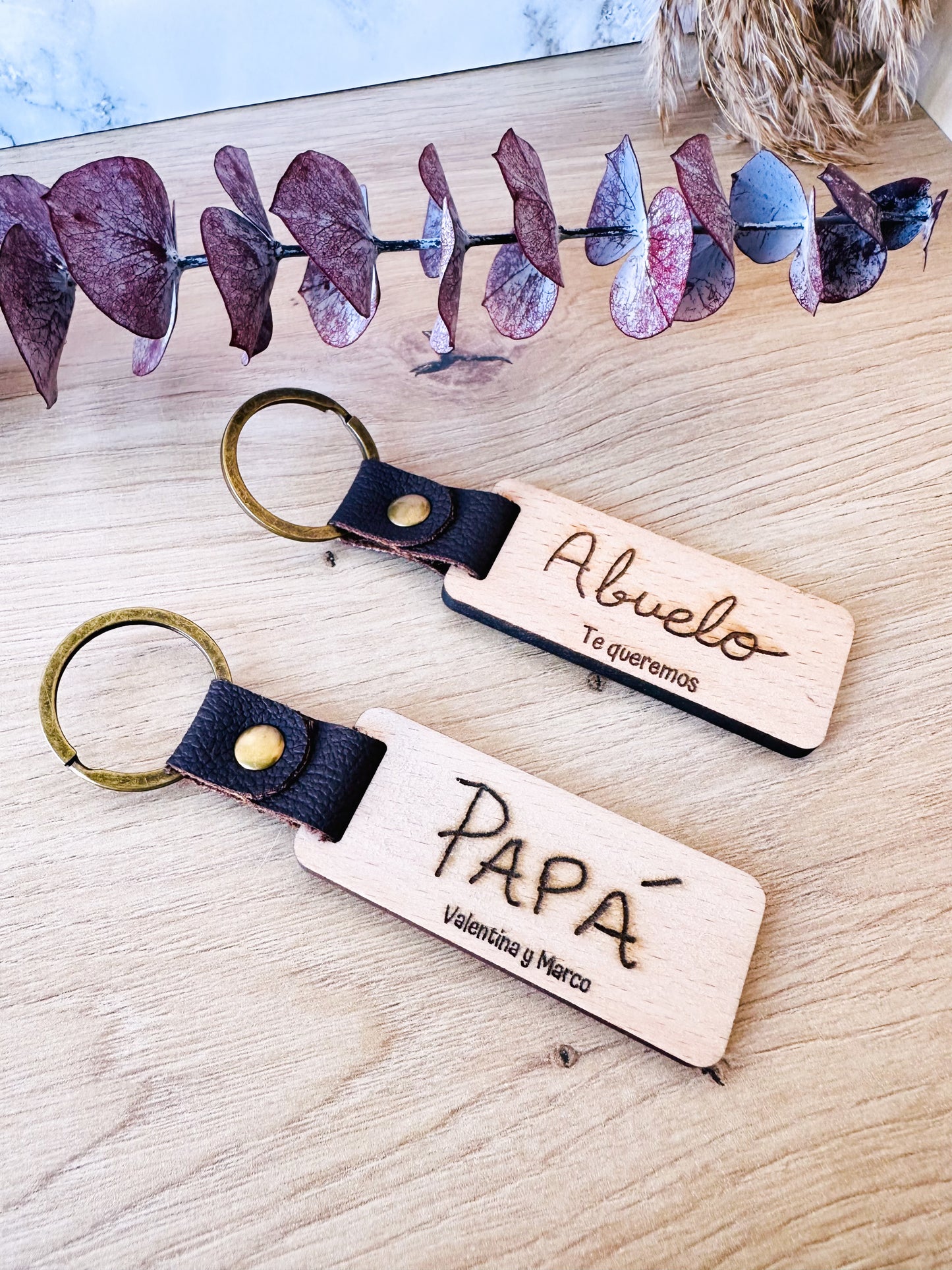 Llavero "puño y letra" personalizado