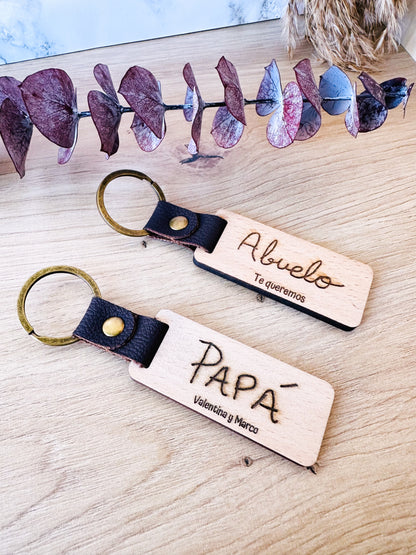Llavero "puño y letra" personalizado