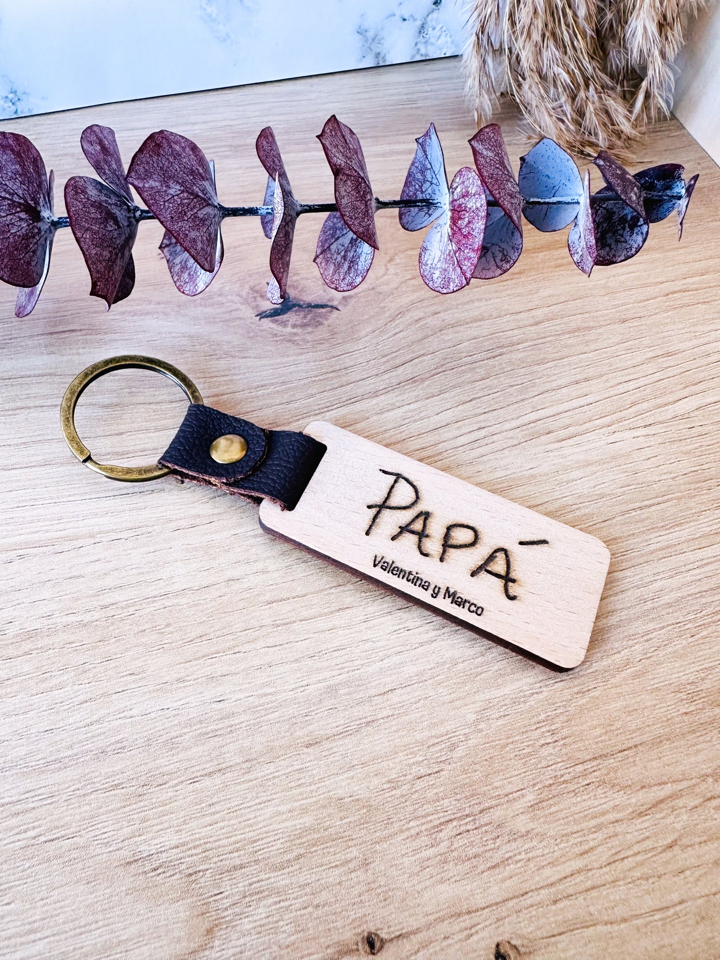 Llavero "puño y letra" personalizado