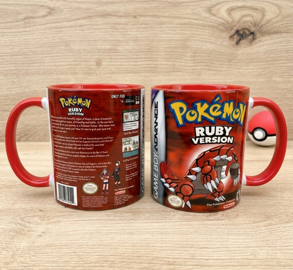 Taza Pokémon Rubi❤️ ⚠️ÚLTIMAS 2 TAZAS⚠️