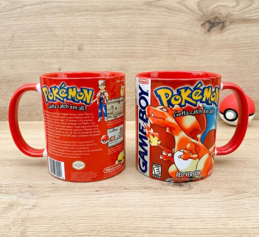 Taza Pokémon Rojo🔥 ⚠️ÚLTIMAS 2 TAZAS⚠️