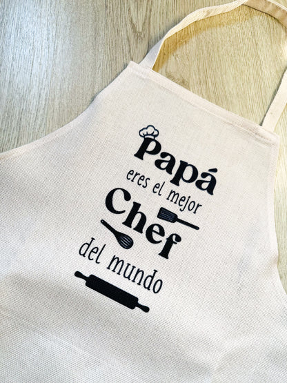 Pack "El mejor Chef" personalizado Papá/Abuelo