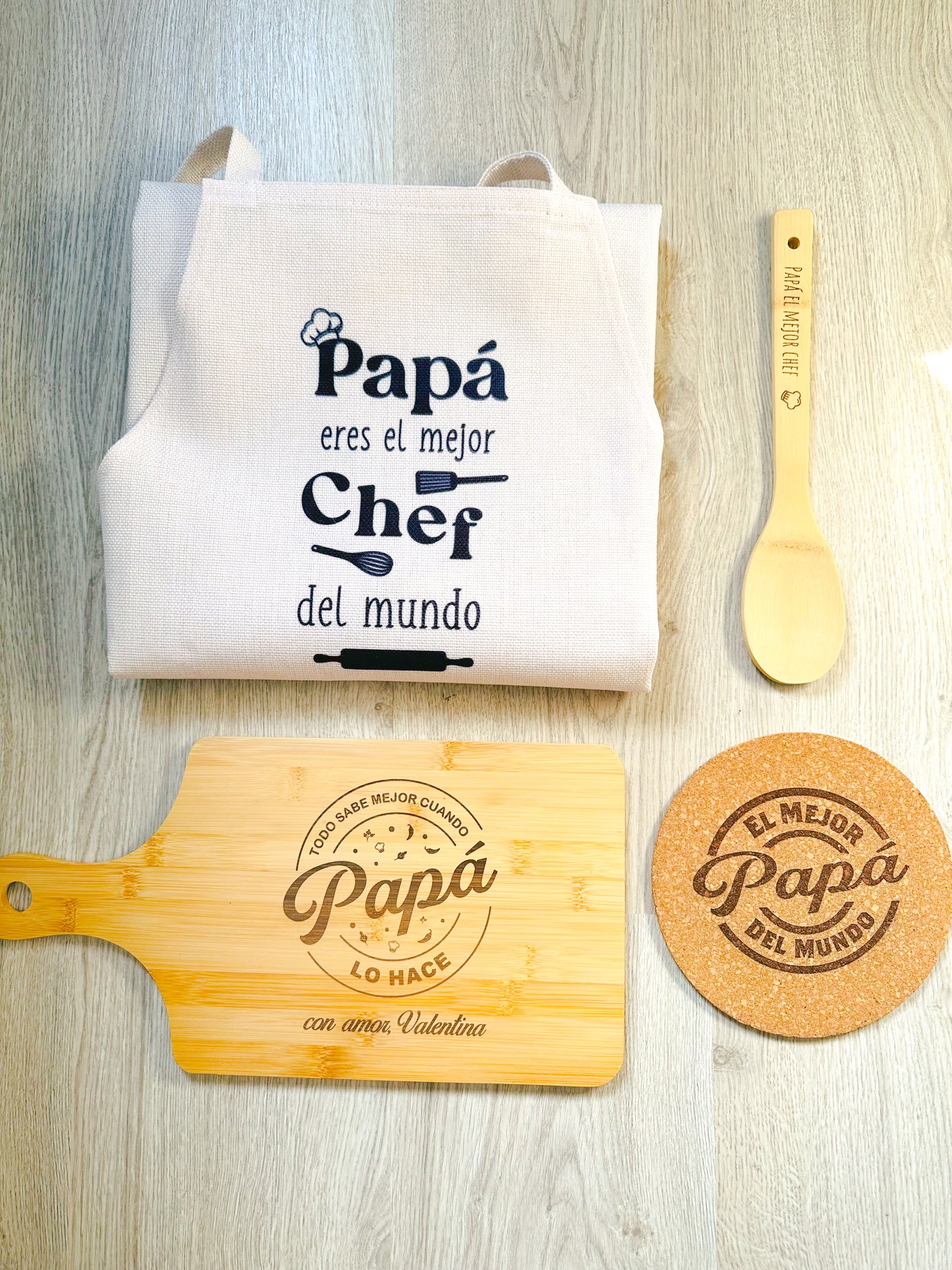 Pack "El mejor Chef" personalizado Papá/Abuelo