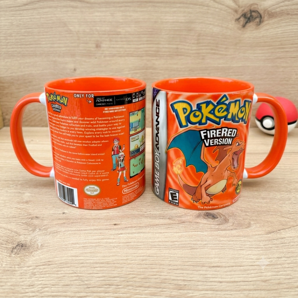 Taza Pokémon Rojo Fuego🔥