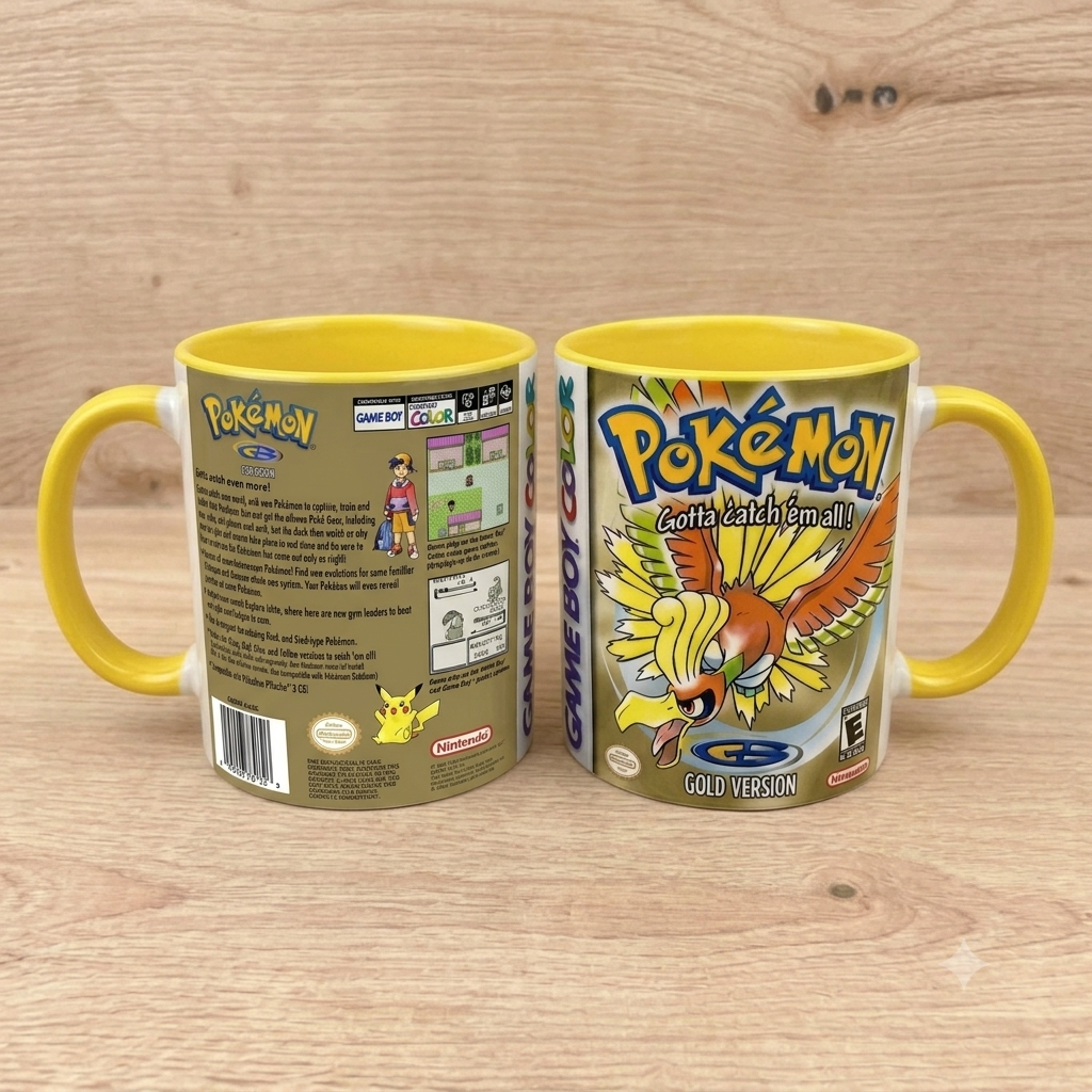 Taza Pokémon Oro💛 ⚠️ÚLTIMAS 2 TAZAS⚠️