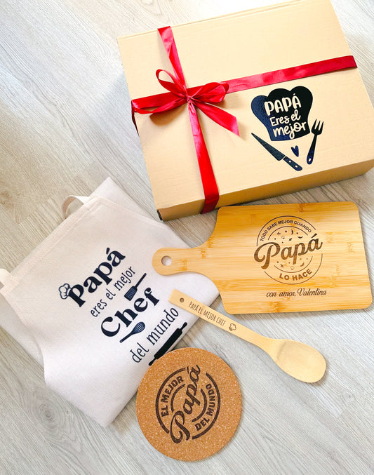 Pack "El mejor Chef" personalizado Papá/Abuelo