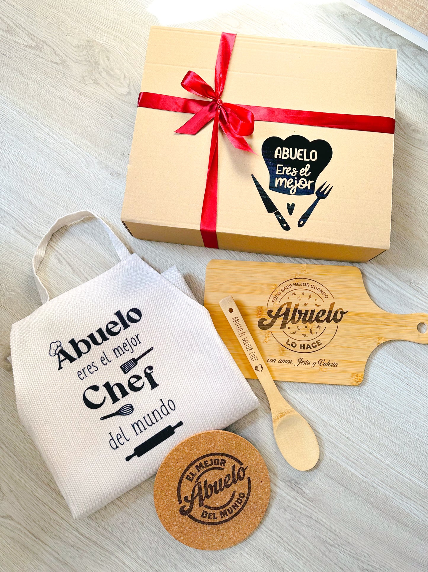 Pack "El mejor Chef" personalizado Papá/Abuelo