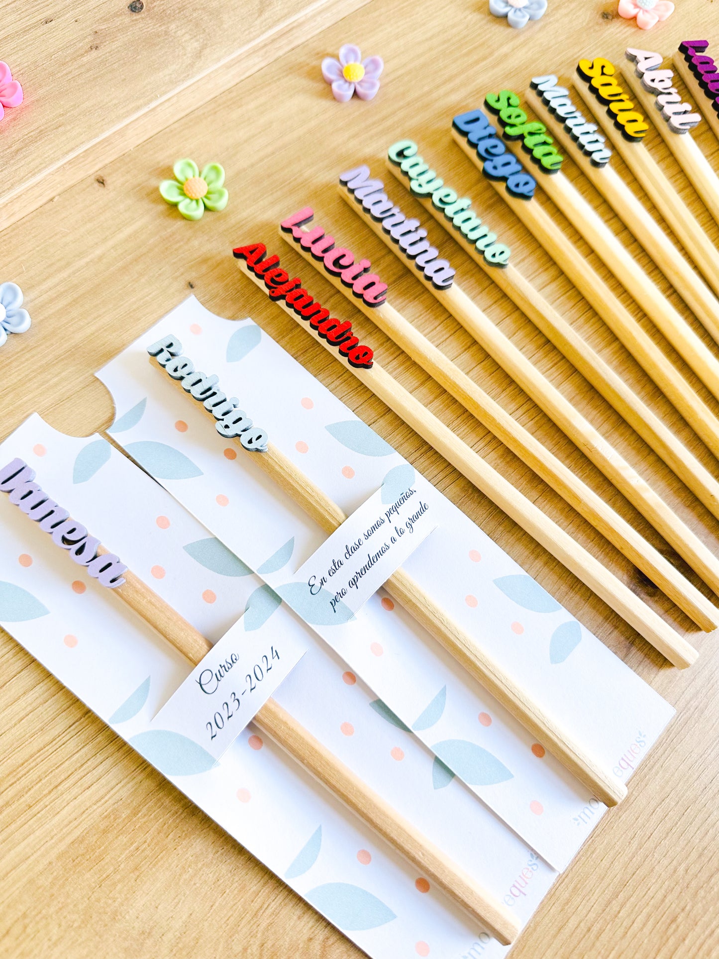 Lápices personalizados de madera