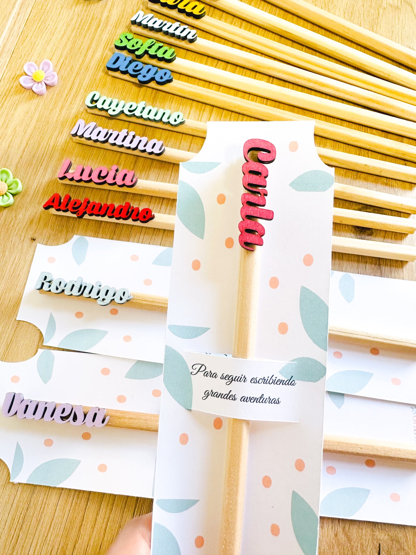 Lápices personalizados de madera