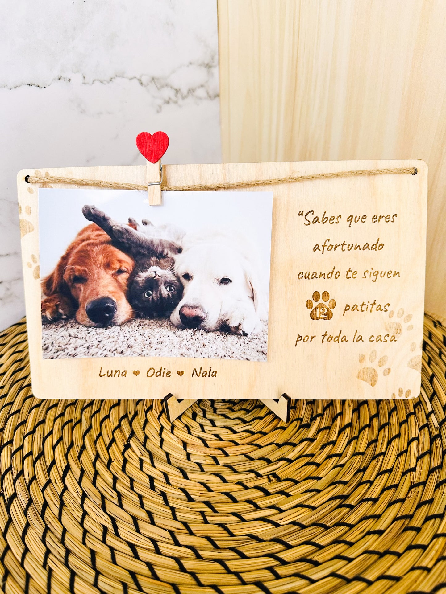 Portafoto Mascotas Personalizado