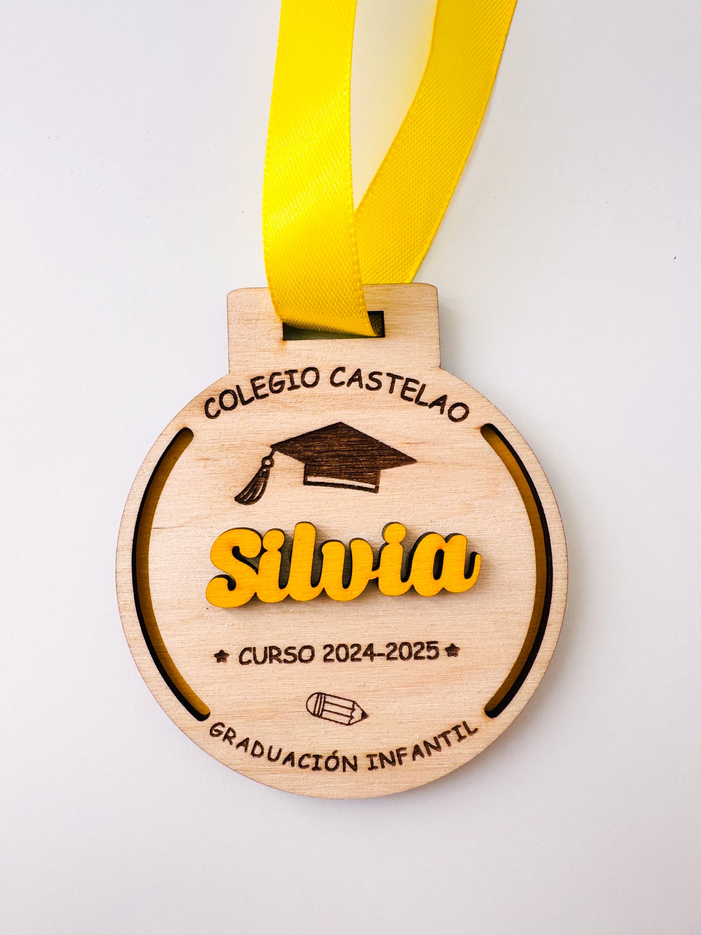 Medallas Graduación niños personalizada