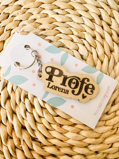 Llavero Profe Personalizado