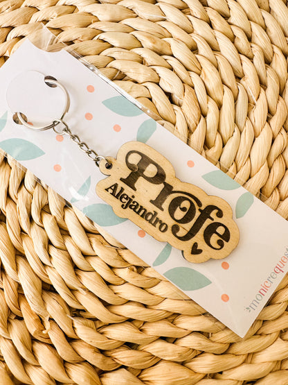 Llavero Profe Personalizado