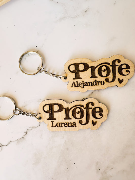 Llavero Profe Personalizado