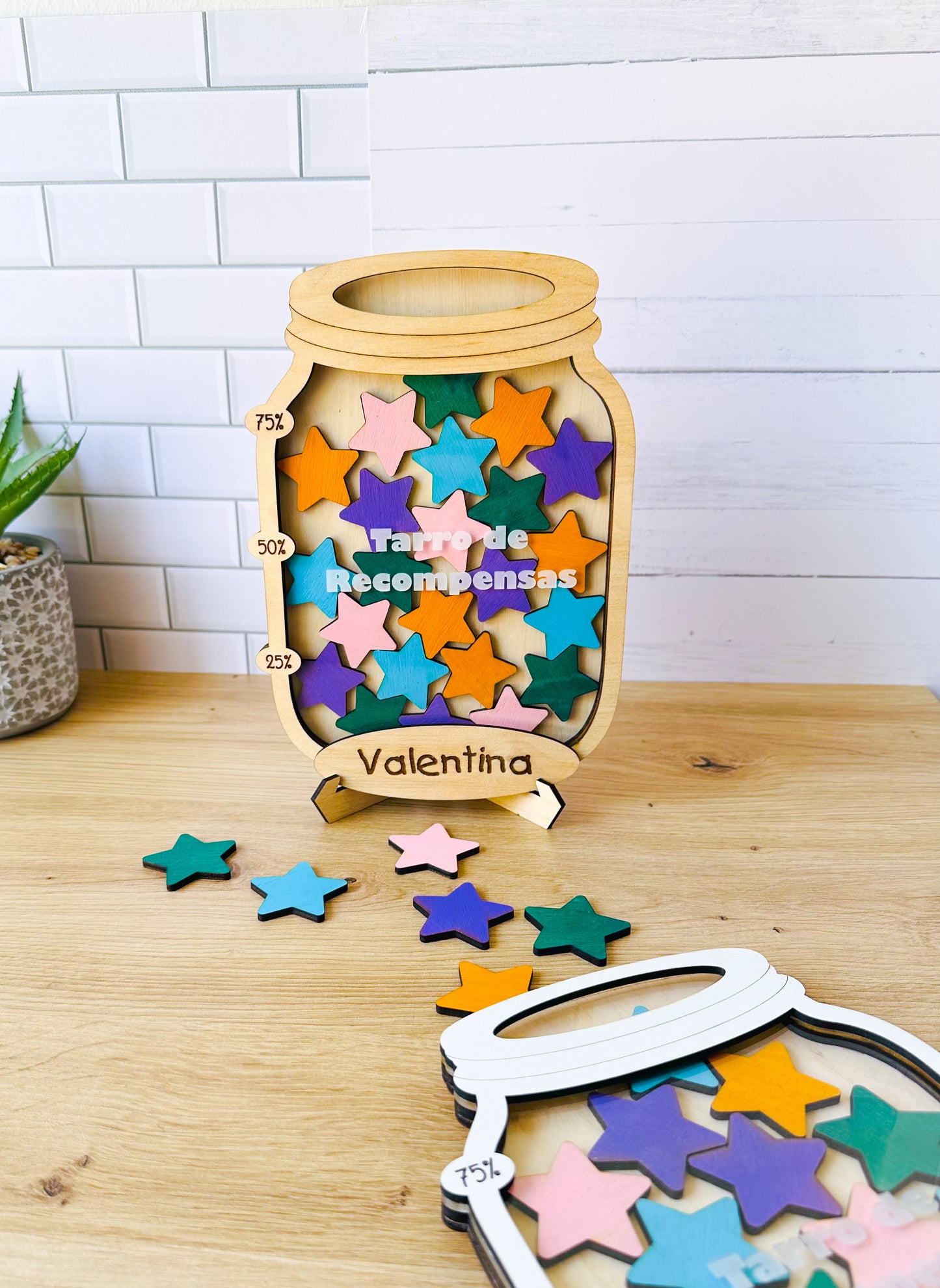 Tarro de Recompensas Personalizado - Con base o imán